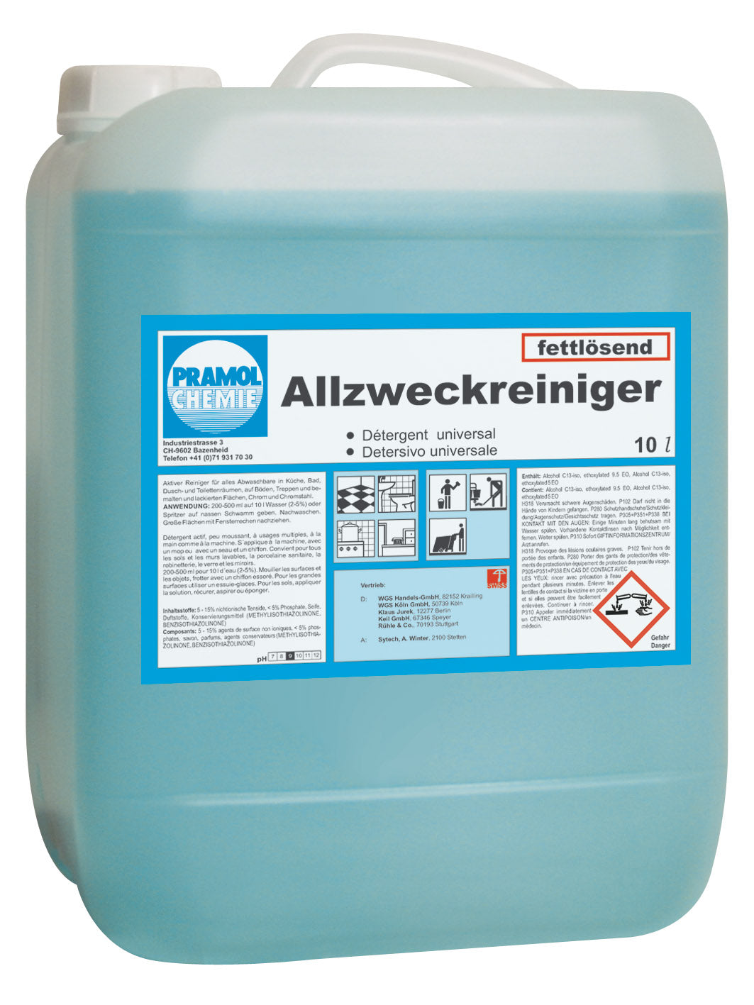 Allzweckreiniger Fettlösend 10L - Öl- und fettentferner Aktivreiniger