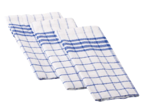 Geschirrtuch GASTRO Baumwolle 3er Packun g, ca. 50 x 70 cm, blau-weiß kariert