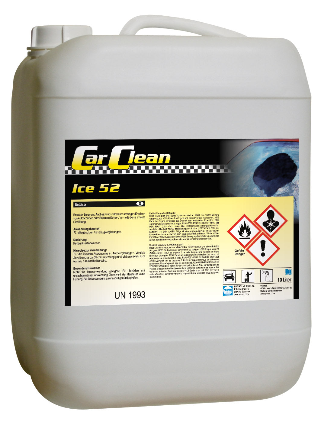 CarClean anti-Ice 52 500ML - Enteiserspray, Antibeschlagsspray