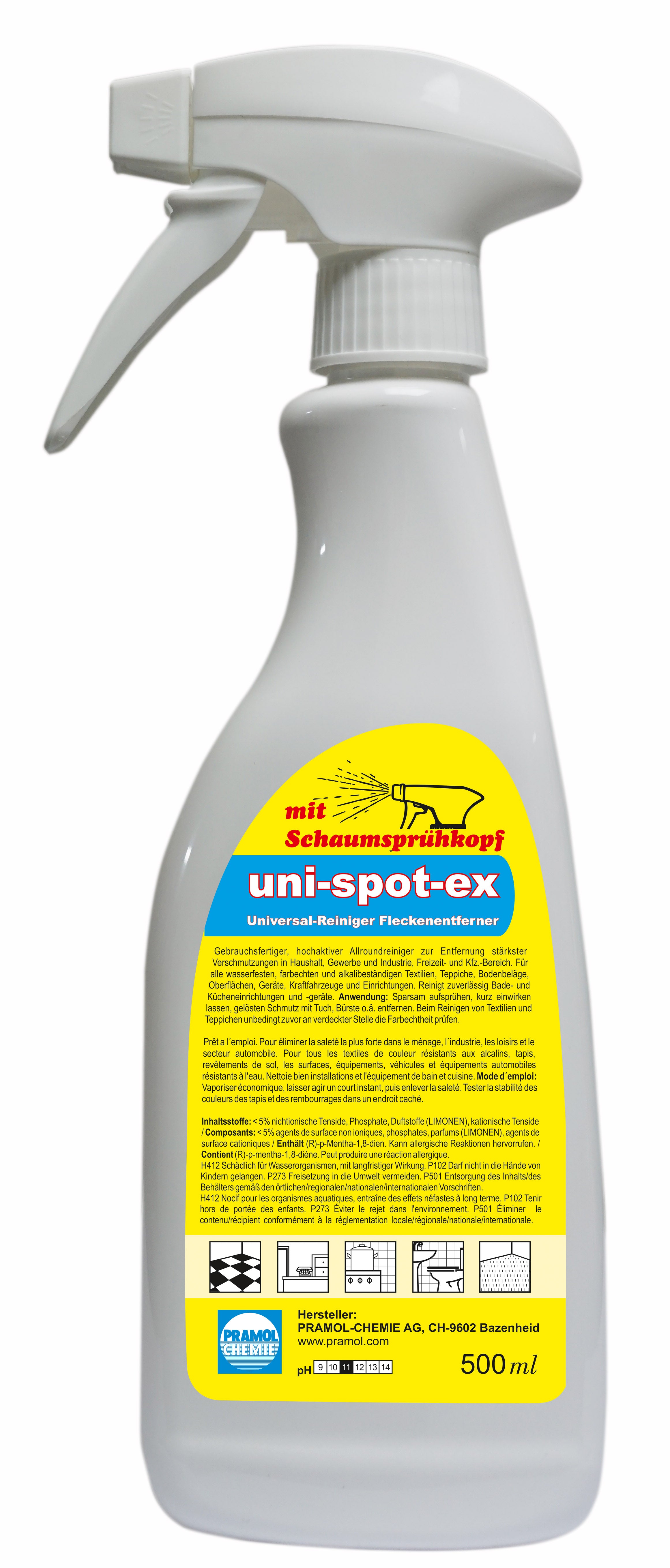 Uni-spot-ex - universal-Fleckenreiniger (sprühflasche 500ml)