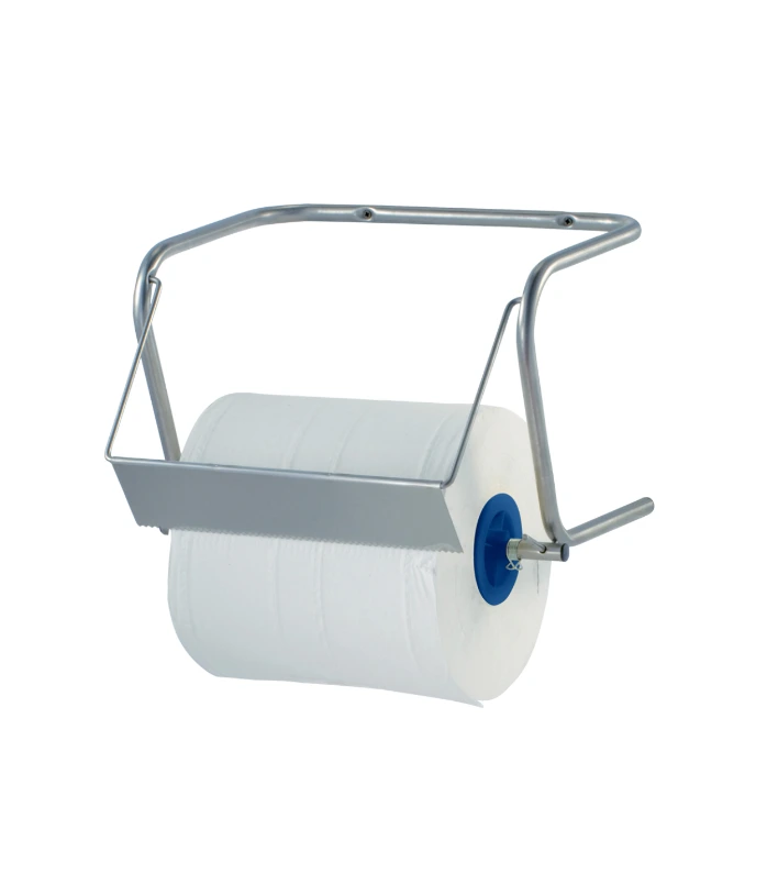 Industrie-Wandrollenhalter 624 INOX – Robuster Edelstahl-Halter für Putzrollen - 280 x 400 x 250 mm
