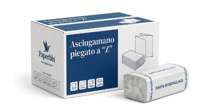 Top-Line - Z-Falz handtücher 2-Lagig, 23,7x24cm, 150x25 pack(3750stck),