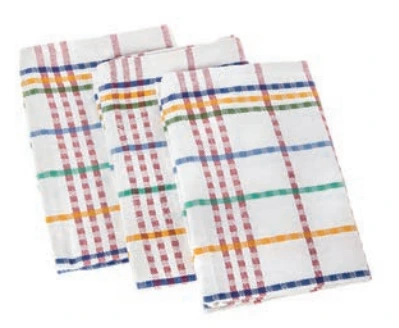 [MA-510438] Geschirrtuch GASTRO Baumwolle 3er Packun g, ca. 50 x 70 cm, blau-weiß kariert