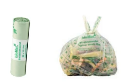 BIOMAT® Bioabfall-Beutel  10 Liter mit Henkel- Rolle a 26 stück