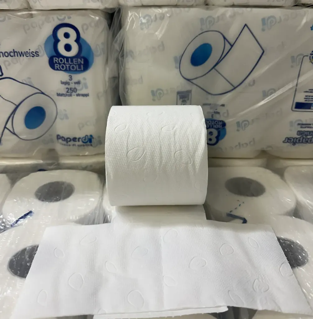 EPP Premium Toilettenpapier 3-lagig – 250 Blatt (9,3x11cm) (64 Rollen), Dermatologisch Getestet