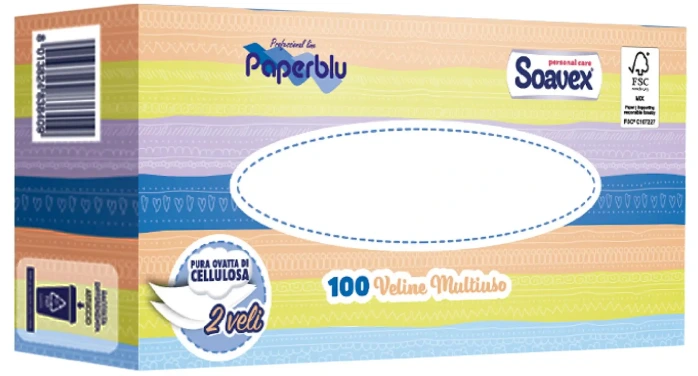 Kosmetiktücher Tissue 2-Lagig, 40x100 stck = karton 4000stck.