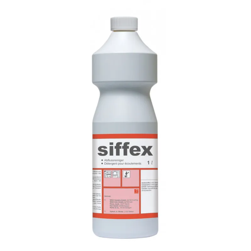 EPP siffex Flüssig-Ablaufreiniger – Hochwirksamer Siphon- & Rohrreiniger (Gebrauchsfertig), 1 Liter