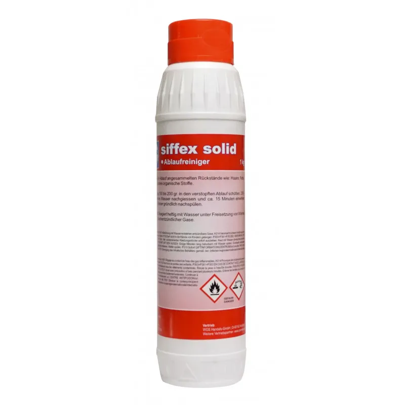 EPP siffex solid – Hochaktives Abflussreiniger-Pulver (Thermo-Kraftkonzentrat), 1Kg