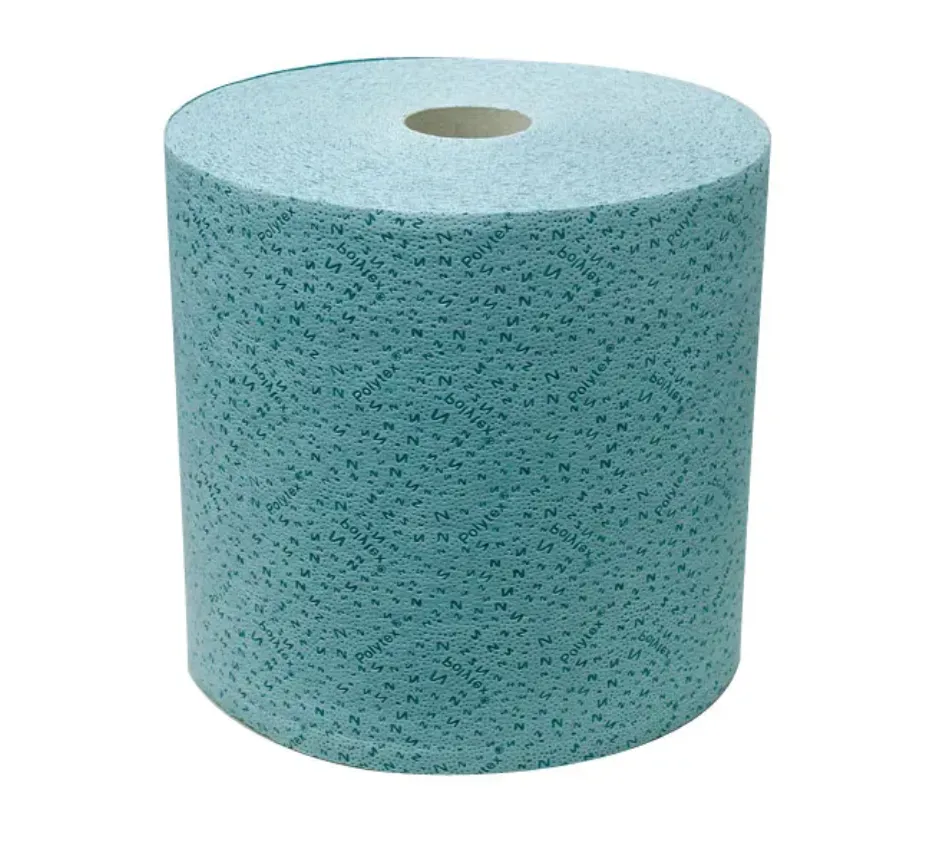 [ZV-11165-00] Putztuchrolle Polytex - Blau - 500 Abrisse, 38 x 32cm