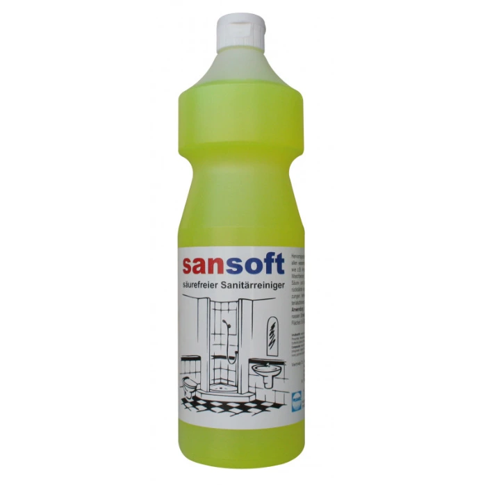 sansoft – Säurefreier Sanitär-Unterhaltsreiniger 1 Liter