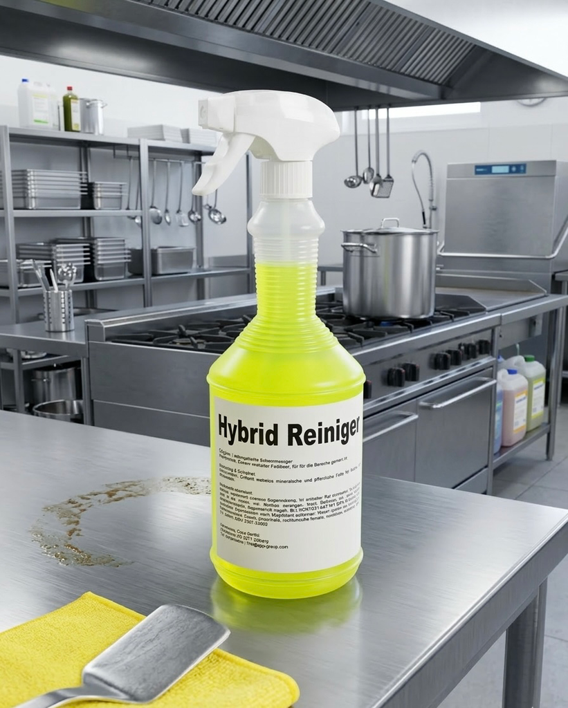 Uni-Clean - Hybrid Reiniger - Hochleistungs-reiniger mit Dual-Sprühkopf (1 Liter) VE=12 Flaschen pro karton