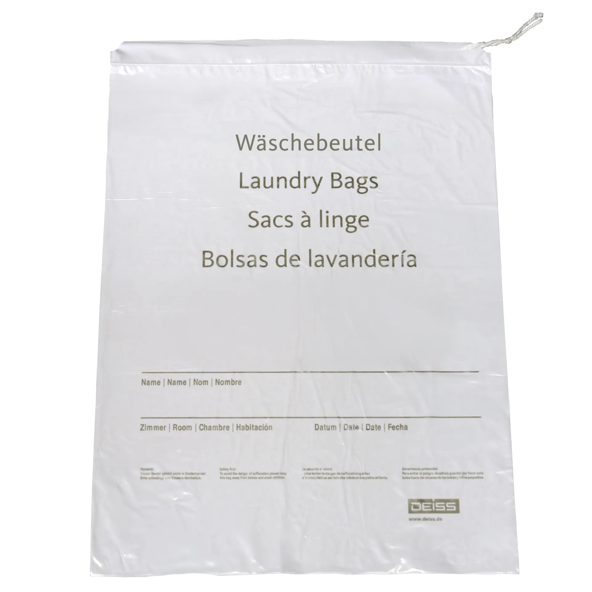 [D-36123] Wäschebeutel 380x540+30 mm weiss, 1.000 karton