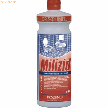 [DS-00104] DR. SCHNELL Milizid – Profi-Sanitärreiniger & Kalklöser (Konzentrat (1 Liter)