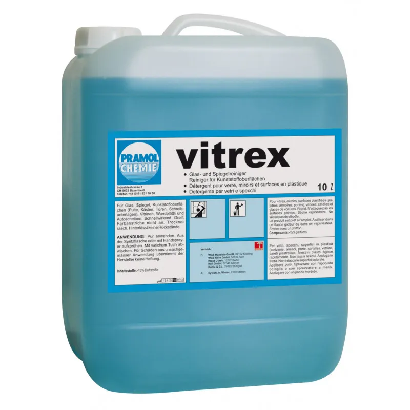 [10012.00110] EPP Vitrex Multi-Glas & Oberflächenreiniger – Streifenfreie Schnellreinigungr - 10 Liter