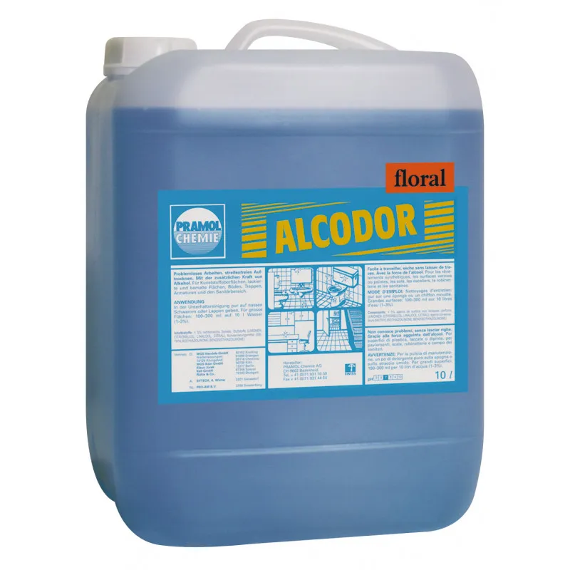 [10046.00110] EPP Profi-Alkoholreiniger – Streifenfreier Glanz mit Langzeit-Frische 10 Liter, Alcodor Floral